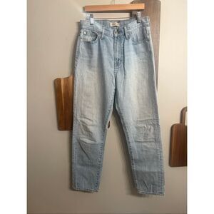 Madewell Blue Light Wash High Rise Relaxed The Perfect Summer Jeans Size 28